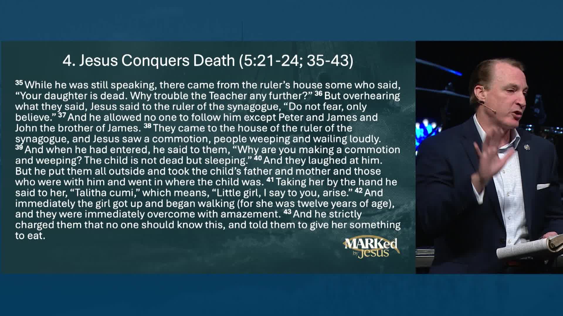 View thumbnail for MARKed by Jesus:  Mark 4:35 - 5:43