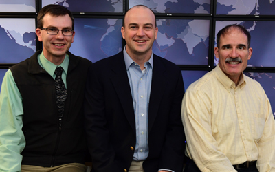 Professor Patrick Dudenhofer, Dr. Seth Hamman, and Dr. Keith Shomper