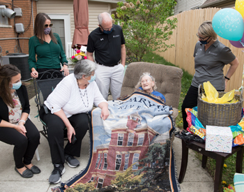 Geraldine Henry on her birthday