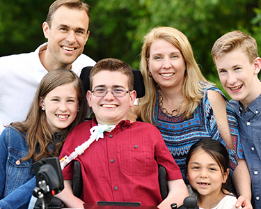 Evan Weise and his family