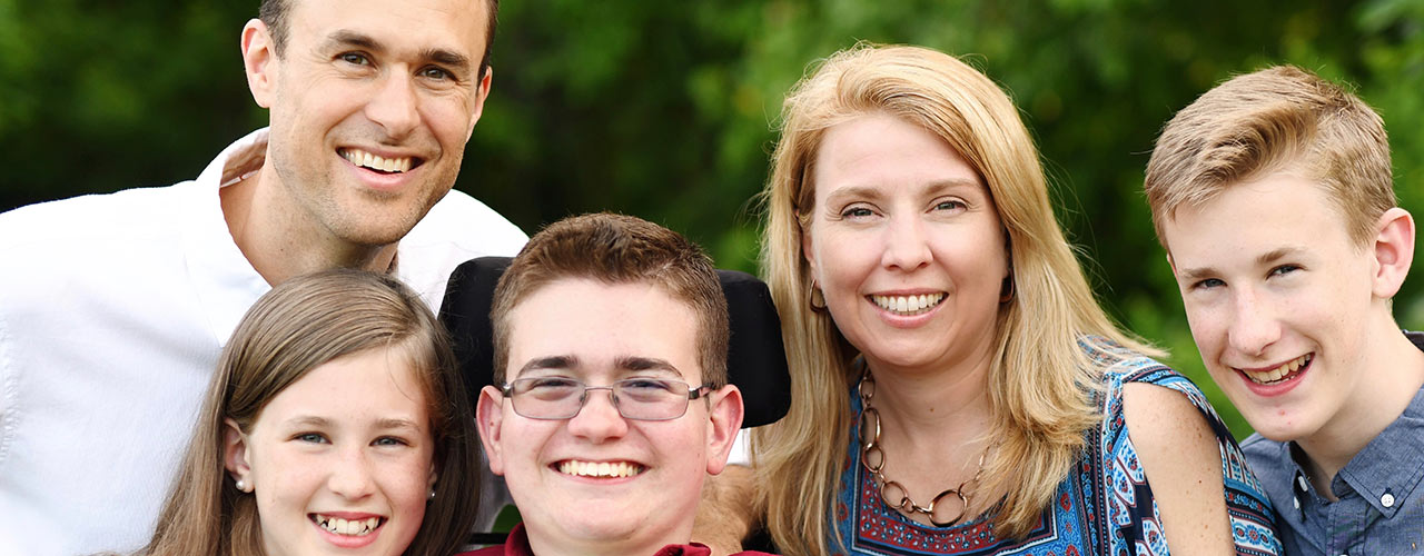 Evan Weise and his family