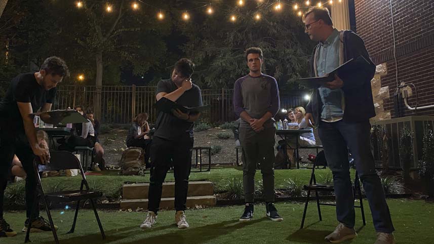 Josiah Kareck practicing for 