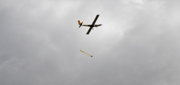 Cedarville's Aero Design plane delivering its payload