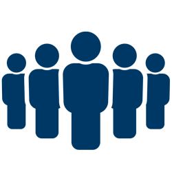 Icon representing students